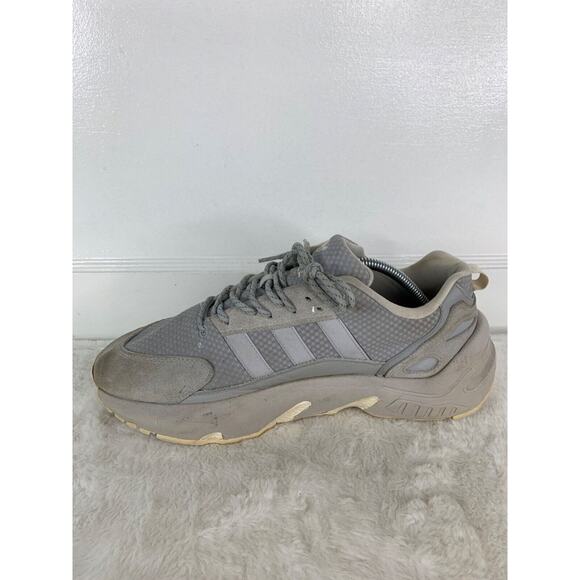 Adidas ZX22 Boost Mens Sneakers Size 11 Gray Mesh & Suede Athletic Shoes - Picture 6 of 10